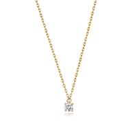 9 Karat (375) Gold Diamant Anhänger mit Kette Brillant-Schliff 0.10 Karat H - I1