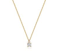9 Karat (375) Gold Diamant Anhänger mit Kette Brillant-Schliff 0.14 Karat H - I1