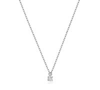 9 Karat (375) Weißgold Diamant Anhänger mit Kette Brillant-Schliff 0.05 Karat H - I1
