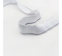 9 Meters 2,8 cm Verdickte Bunte Fransenborte, Fransenband HäKelband Spitzenband Fransenbesatz Spitzenborte Dekoborte FransenbordüRe Quastenbesatz Gardinenband StoffbordüRe Zierborte NäHborte,Weiss