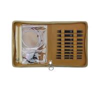 9 Paar austauschbare Stricknadel-Set, 3,0 mm - 6,0 mm, Aluminium-Rundstricknadeln mit Zubehör, ergonomische Häkelnadel