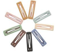 9 Stück-pack Matte Haarspangen mit Druckknopfverschluss in Einfacher Form