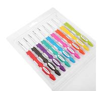 9-teiliges Häkelnadel-Set Zum Stricken, Aluminium-Häkelnadel, Häkelnadel, Ergonomische Häkelnadeln, Häkelnadel-Set, Glatte Nadelwerkzeuge, Ergonomischer Kunststoffgriff,