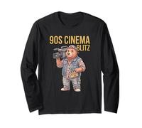 90er Jahre Kino Blitz Film Buff Pop Film Nostalgie Kultur Humor Langarmshirt