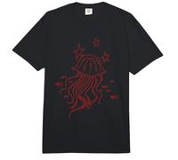 90er Jahre Y2K Fische und Quallen unter Sternen Comfort Colors Adult Heavyweight T-Shirt