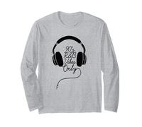 90s R&B Vibes Only DJ Headphones RNB Langarmshirt