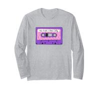 90s R&B Vibes Only Nineties RNB Tape Cassette Memphis Design Langarmshirt