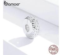 (925 Silber) Bamoer 925 Sterling Silber Minimalistischer Clip-Charm, passend für Original-Silberarmband,