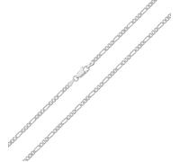 925 Sterling Silber 2mm Damen - Figaro Kette - 40.6, 45.7, 50.8, 55.9, 61cm