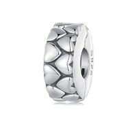 925 Sterling Silber Herz clip Stopper Anhänger für Pandora Armband