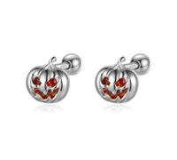 925 Sterling Silber Kinder Halloween Kürbis Cz Schraub Ohrstecker Für Tochter Mädchen Edlen Schmuck Geschenk