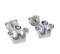 925 Sterling Silber Krone Ohrstecker Ohrringe für romantische Prinzessinnen Damen und Mädchen