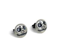 925 Sterling Silber Kürbis Prinz Jack Ohrstecker Männer Frauen Halloween Zubehör Party Schmuck