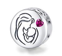 925 Sterling Silber Mutter der Liebe Charm Bead passend für Pandora Armband für Frauen Mädchen mit Geschenk Schmuckschatulle