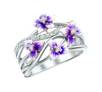 925 Sterling Silber Ringe für Frauen, Verlobungsring Damen mit Zirkonia, Liebesknoten Ring Damen, Diamanten Halskette,Versprechen Ringe Silberringe Damenring Schmuck Geschenke