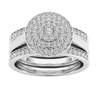 925 Sterling Silber Ringe für Frauen, Verlobungsring Damen mit Zirkonia, Liebesknoten Ring Damen, Diamanten Halskette,Versprechen Ringe Silberringe Damenring Schmuck Geschenke