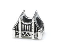925 Sterling Silber San Francisco Golden Gate Bridge Reiseperle für europäische Charm-Armbänder