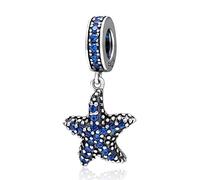 925 Sterling Silber Seestern Charm Ozean Charm Fisch Charm Geburtstag Charm für Pandora Bettelarmband (Seestern)