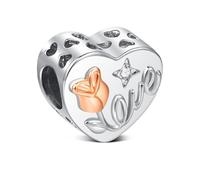 925 Sterling Silber Unendliche Familie Charms Anhänger für Armband Charm Liebe ausdrücken Bead Charms für Damen Pendant Muttertag Valentinstag Gift