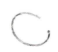 925 Sterlingsilber Armkette 925 Sterling Silber Armband Für Damen Modischer Unregelmäßiger Gehämmerter Dünner Armreif Verstellbare Offene Manschettenarmbänder Glücksamulett Armband Für Männ