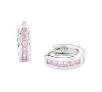 Prinzessin Lillifee Creolen 925 Sterling Silber Mädchen Kinder Ohrschmuck, mit Zirkonia synth., 1,2 cm, Silber, Kommt in Schmuck Geschenk Box, 2016524