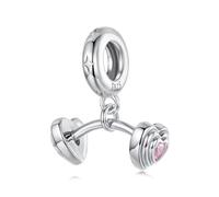 925er Sterling Silber Hantel Charm für Pandora Armband - Fitness Schmuck für Sportbegeisterte