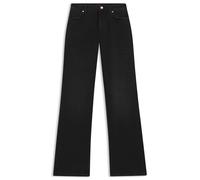 HUGO Jeans aus bequemem schwarzem Stretch-Denim mit weitem Beinverlauf - Style 937_15, 50546496 Schwarz 29/32