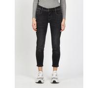Relax-fit-Jeans GANG "94AMELIE", Damen, Gr. 30, N-Gr, winter grau wash, Denim/Jeans, Obermaterial: 89% Baumwolle, 9% Polyester, 2% Elasthan, regular fit lang, Jeans, mit Used-Effekten (89168169-30) wi