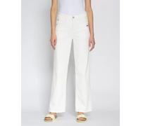 Weite Jeans GANG "GANG Jeans Wide Fit 94AMELIE WIDE", Damen, Gr. 31, Normalgrößen, weiß, 81% Baumwolle, 17% Polyester, 2% Elasthan, Jeans (42344425-31) weiß