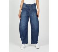 Relax-fit-Jeans GANG "94ODINA", Damen, Gr. 29, N-Gr, blau (midsummer wash), Denim/Jeans, Obermaterial: 98% Baumwolle, 2% Elasthan, weit knöchellang, Jeans, O-Shape mit aufgesetzten Taschen (61866438-2