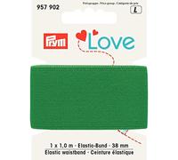 957902 Prym Love Elastic-Bund 38 mm grn KTE 1 m