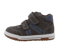Klettschuh LURCHI "Berny TEX", Kinder, Gr. 28, blau (dunkelbraun, blau), Veloursleder, sportlich, Schuhe, Klettboots mit TEX, Sneaker, Halbschuh, Größenschablone zum Download (60882929-28) dunkelbraun