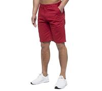 Enzo | Herren Chino Shorts In Rot 32 (Größe)