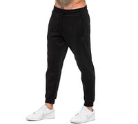 989Zé ENZO Herren-Jogginghose, Fleece-gefüttert, weich, warm, normale Passform, Trainingshose, Freizeithose, Schwarz , 34-37