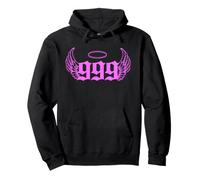 999 Engel Nummer rosa Pullover Hoodie