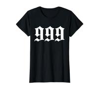 999 Engel Zahl Gothic Preisgünstiges Grafik-T-Shirt, Damen, Schwarz, S