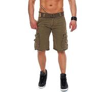 99Q4 Geographical Norway Parachute Herren Cargo Shorts Bermuda Khaki M