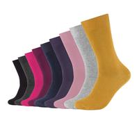 9er Pack camano Comfort Baumwoll Crew Socken 4303 - chalk pink mix 39-42