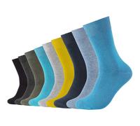 Socken CAMANO "Socken 9er Pack", Damen, Gr. 39/42, blau (turquoise), 80% Baumwolle, 17% Polyamid, 3% Elasthan, uni, Socken (47213160-39) turquoise