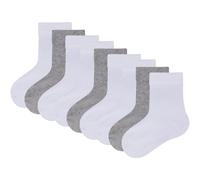 9er Pack camano Soft Bio-Baumwolle Baby-Socken 1000 - white 19-22
