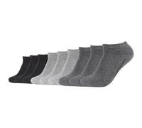 Camano Unisex-Sneaker-Socken 9 Paar 35 - 38 grau/anthrazit