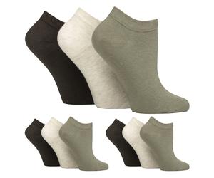 9er-Pack Damen Diabetiker Trainingssocken | Breite Knöchelsocken für geschwollene Füße EU 37 - 42