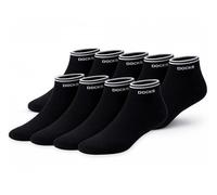 9er Pack DOCKS Sneaker Socken Baumwolle Atmungsaktive Damen&Herren schwarz 35-38