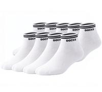 9er Pack DOCKS Sneaker Socken Baumwolle Atmungsaktive Damen & Herren weiß 35-38