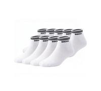 9er Pack DOCKS Sneaker Socken Baumwolle Atmungsaktive Damen & Herren weiß 35-38