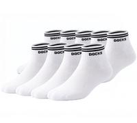9er Pack DOCKS Sneaker Socken Baumwolle Atmungsaktive Damen & Herren weiß 39-42