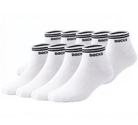 9er Pack DOCKS Sneaker Socken Baumwolle Atmungsaktive Damen & Herren weiß 43-46