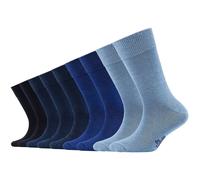 s.Oliver Socken Kinder Essentials Gekämmte Baumwolle Crew Langschaft 9er-Pack Blau 23-26
