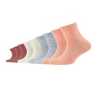 9er Pack s.Oliver Essentials Gekämmte Baumwolle Quarter Socken Kinder 2018 - peach nectar 27-30
