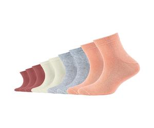 9er Pack s.Oliver Essentials Gekämmte Baumwolle Quarter Socken Kinder 2018 - peach nectar 27-30
